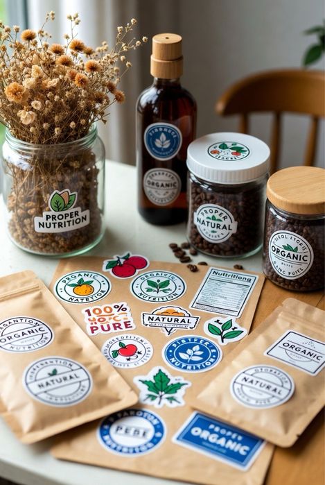 стикеры, наклейки, печать, логотип, упаковка