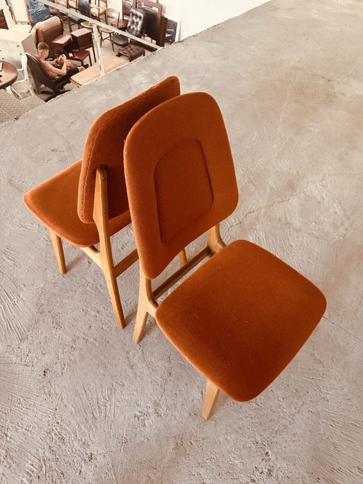 Винтидж скандинавски трапезни столове – Mid Century Modern, 70-те години