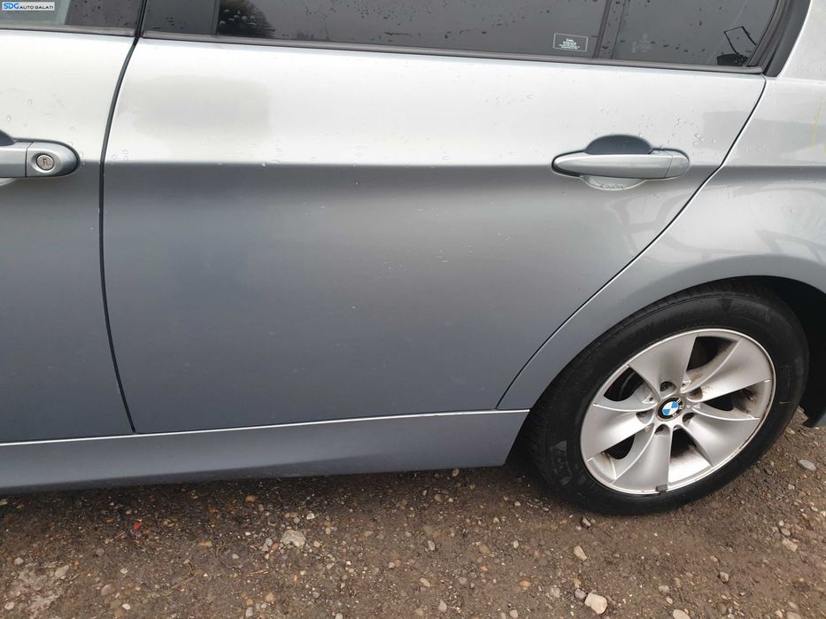 Usa Usi Portiera Portiere Stanga Spate Dezechipata BMW Seria 3 E90 Berlina Sedan 2004 - 2011 Culoare A34 Arktis Metallic [K9276]