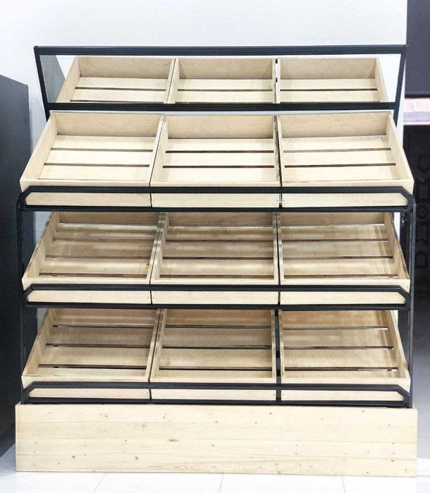 Стеллажи торговые, на заказ, Стеллажи (Стенды) для овощей и фруктов