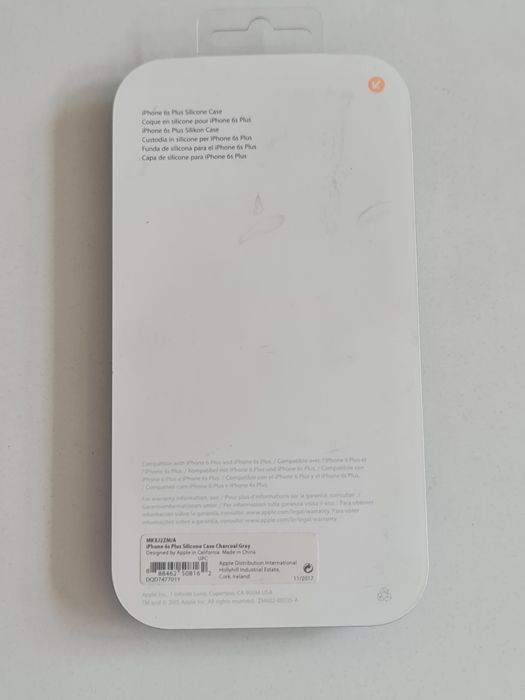 Husa iphone 6 plus si 6s plus silicon gri originala apple