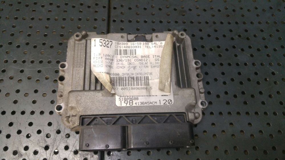 Ecu calculator motor 1.9 jtd fiat bravo 2 198 51809688 1984136a5acm120