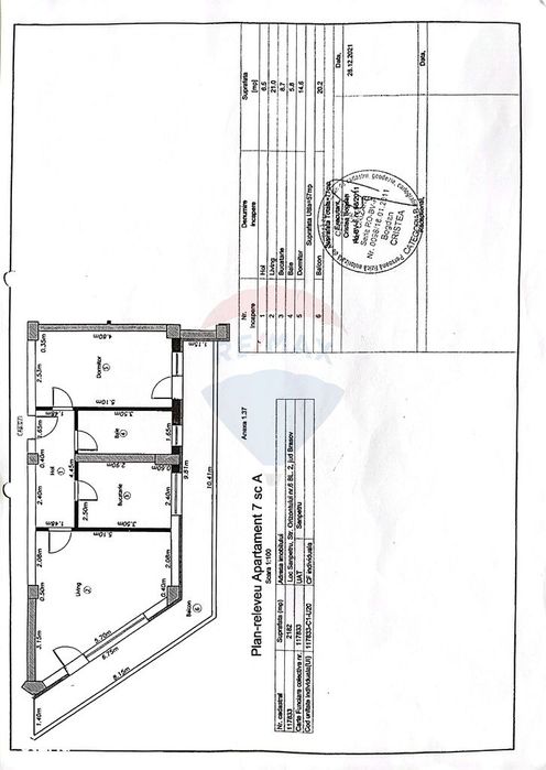 Apartament 2 camere | Vivamus 57 mp | Terasa 20 mp