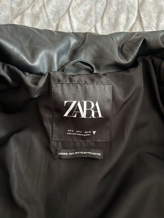 Зимно кожено яке zara
