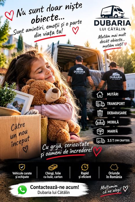 Mutari mobila si transport marfa la pret avantajos