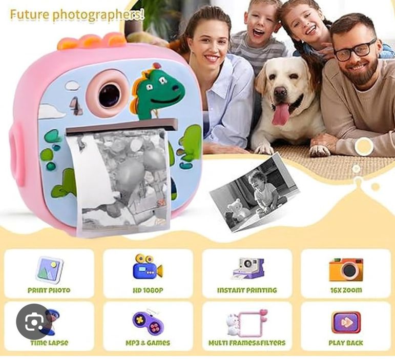 Детски фотоапарат камера  моментни снимки