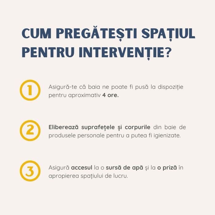 Pachet Igienizare Baie - Cu Abur
