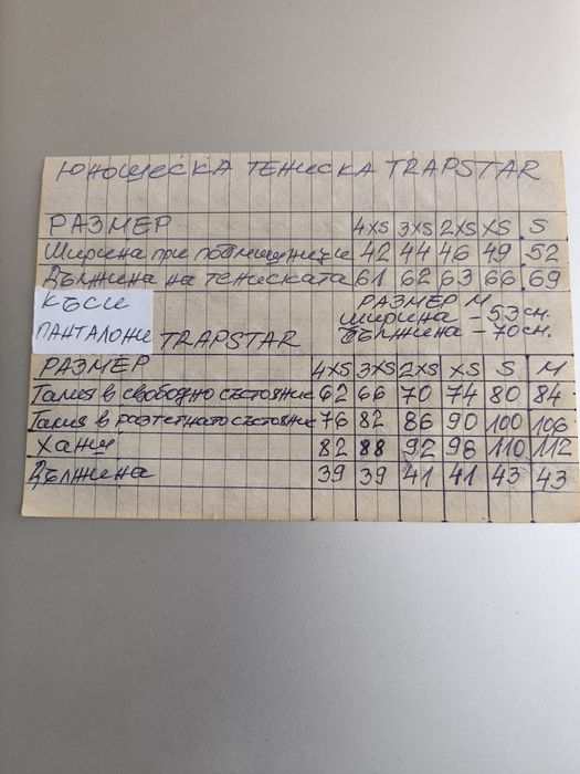 Тийнейджърска тениска, къси панталони или комплект TRAPSTAR от памук 140 - 4XS, 146 -3XS, 152 - 2XS 158