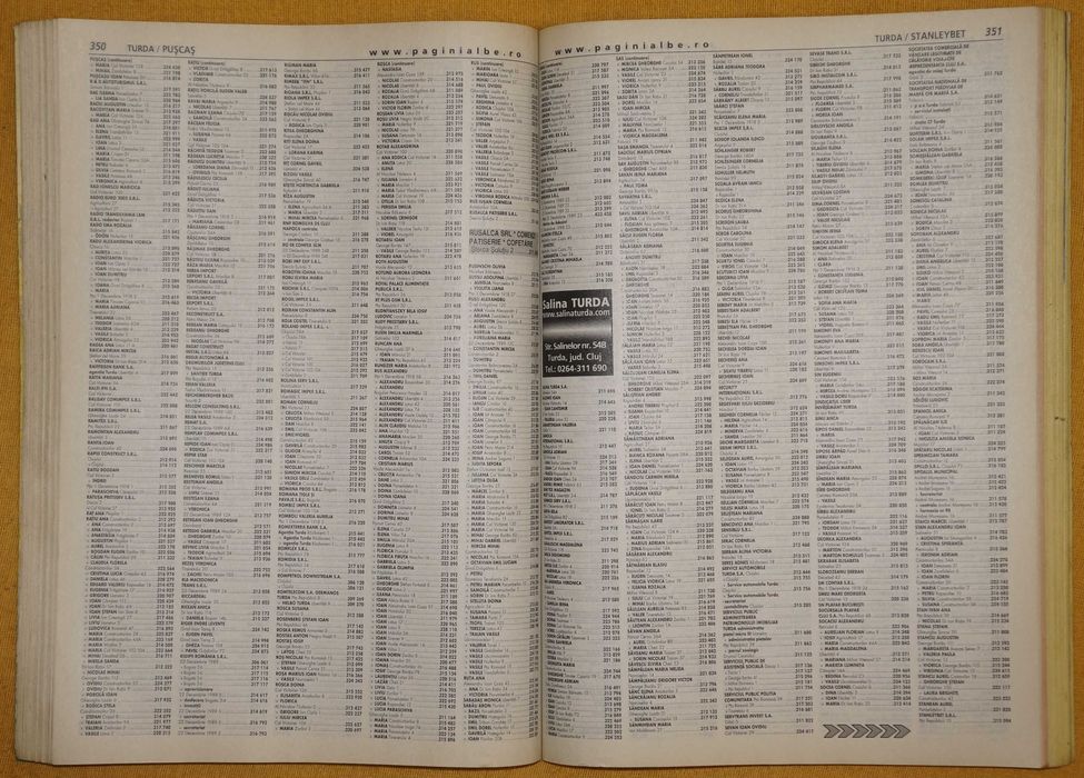 Carte de telefoane 2008-2009 jud. Cluj