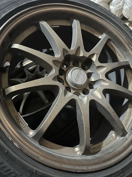 Диски RAYS с новыми шинами