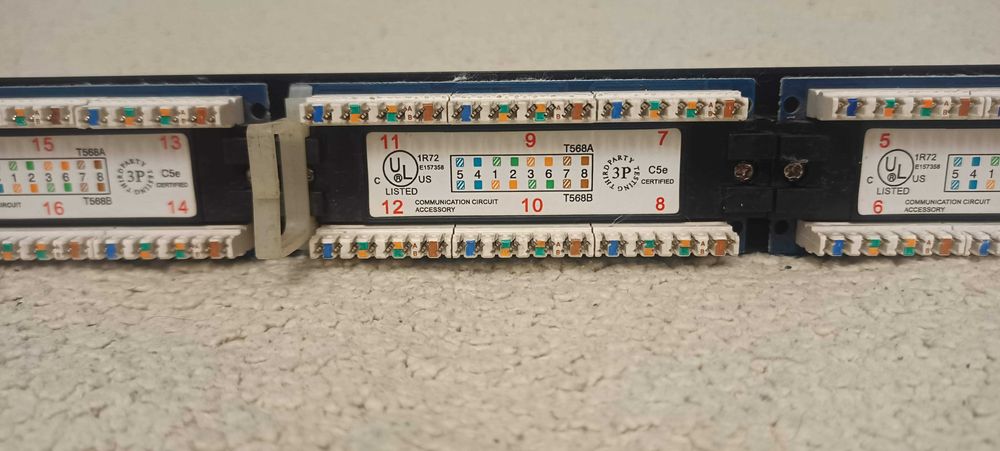 Пач панел 24 порта Cat 5e