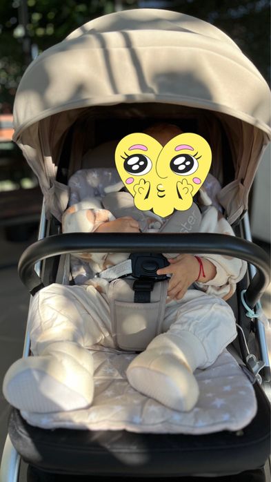 Лятна количка Chipolino - Twister, 360°, макадамия