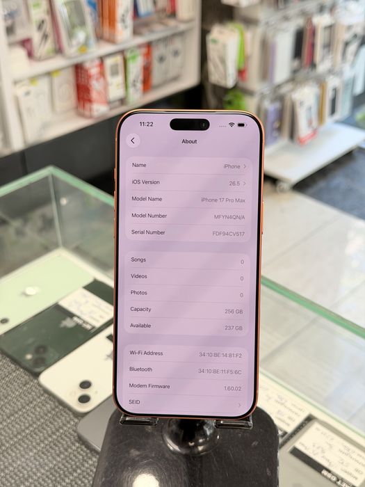 Apple iPhone 17 Pro Max 256GB Cosmic Orange