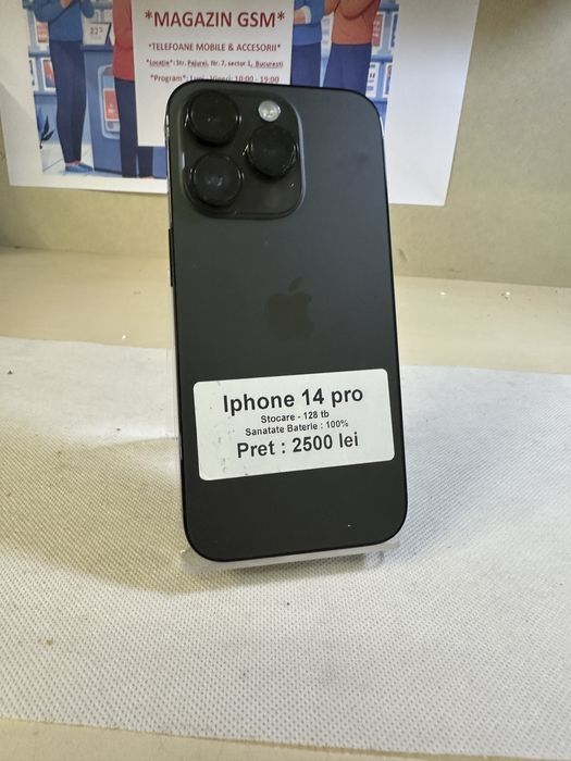 Iphone 14 pro / 100% baterie / garantie / Impecabil ca Nou