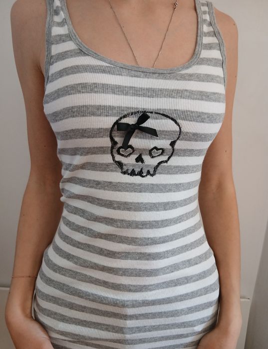 2000s y2k custom потник