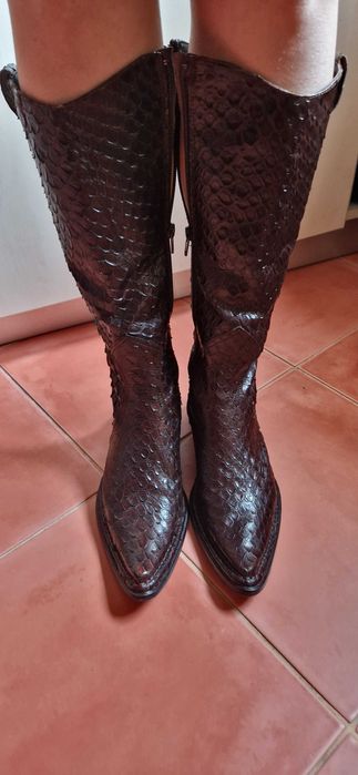 Enzo Bertini - Cizme maro piele Italia