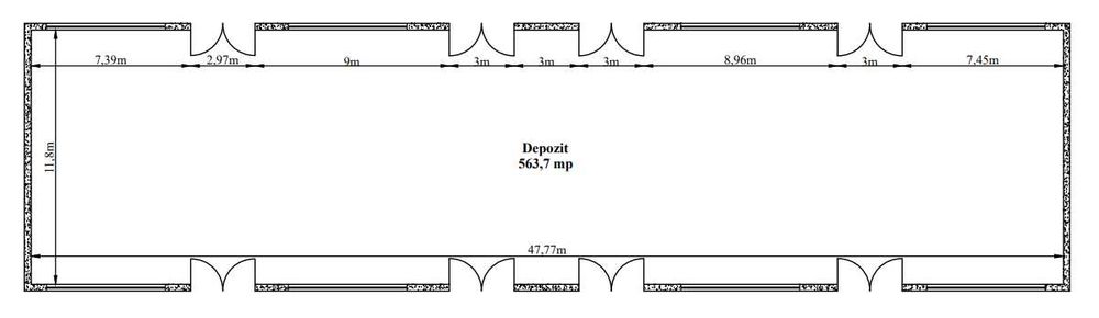 Vand Hala Calea Prutului 564 mp