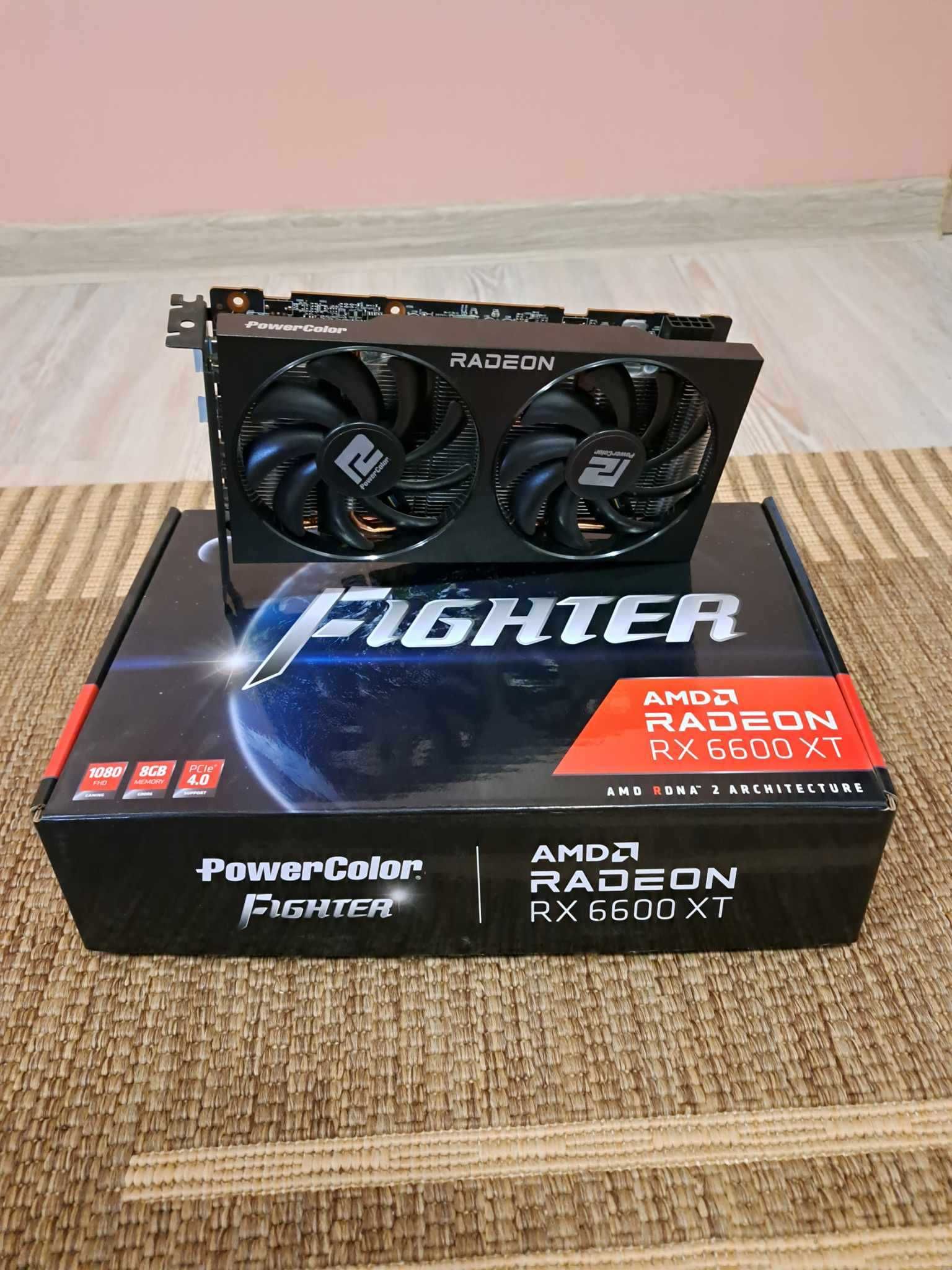 Placa video PowerColor Radeon RX 6600 XT Fighter 8GB GDDR6 1‎28-bit ...