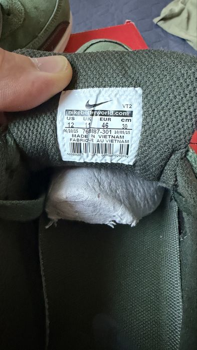 Оригинални маратонки Nike Air Max 90 Leather Carbon Green Metallic Pewter