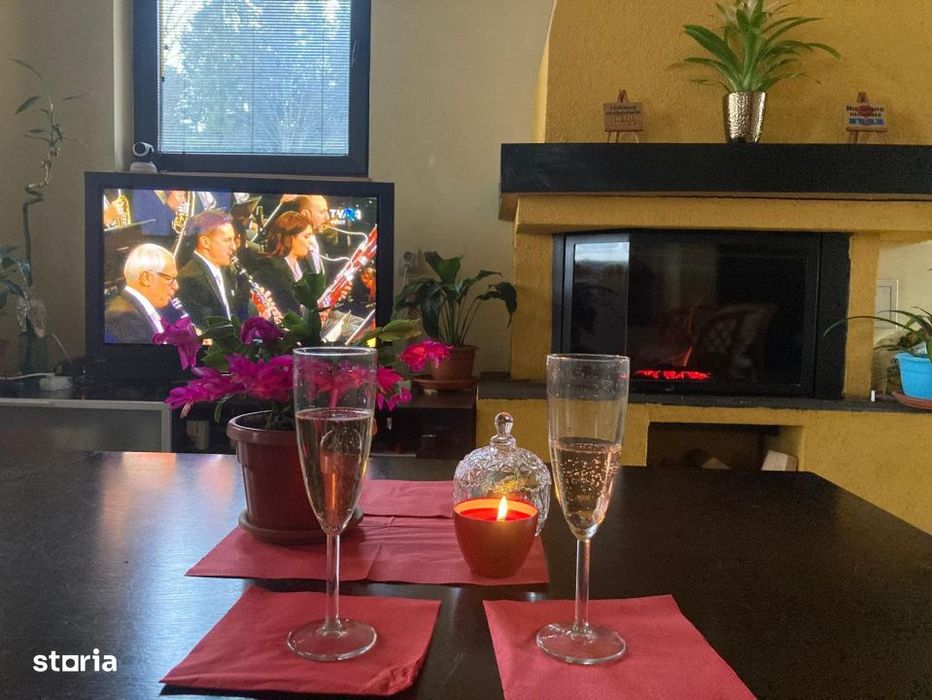 Vila P+M moderna, 4 camere, teren 500 mp – Busteni, cu semineu si zo
