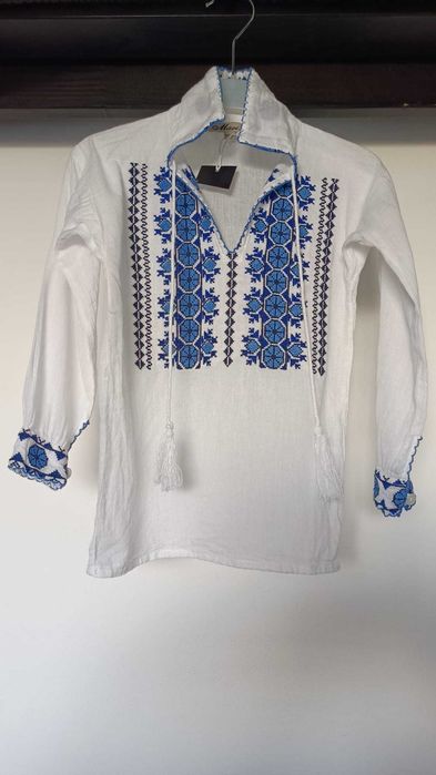 ie copii, ie românească, costum popular copii, in, cămașă populară, serbare, 1 Decembrie, băiat, fată, nouă, 5-6 ani