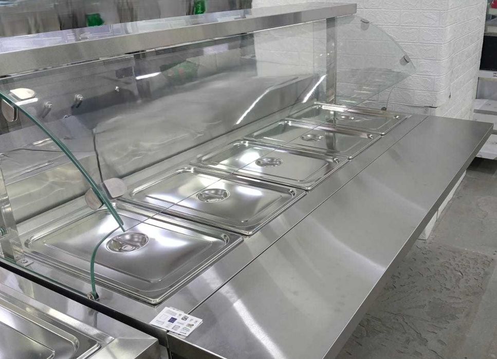 Мармит для блюд тепловой со стеклом.