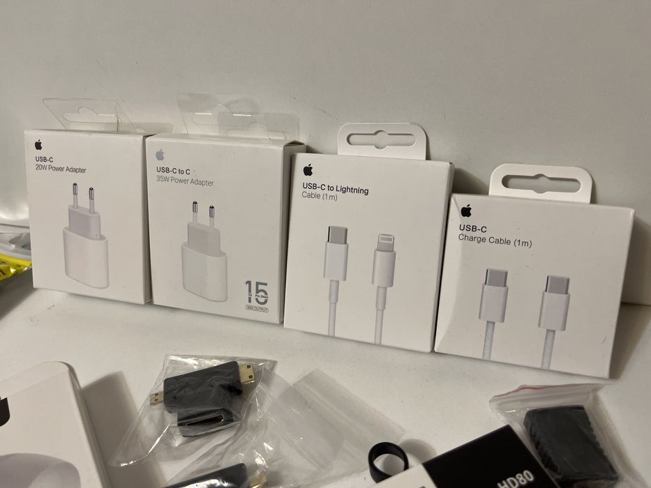 Адаптеры, зарядки, шнуры, провада, айфон андройд, тайп си юсб