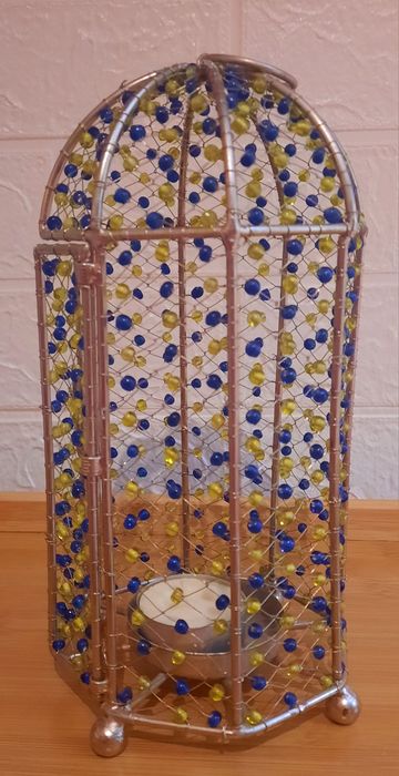 Colivie cu mărgele suport lumânare