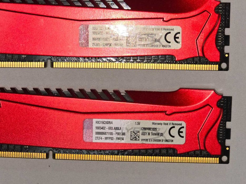 Kit RAM desktop HyperX Savage 8GB (2 x 4GB), DDR3, CL9 1.5V 1600MHz