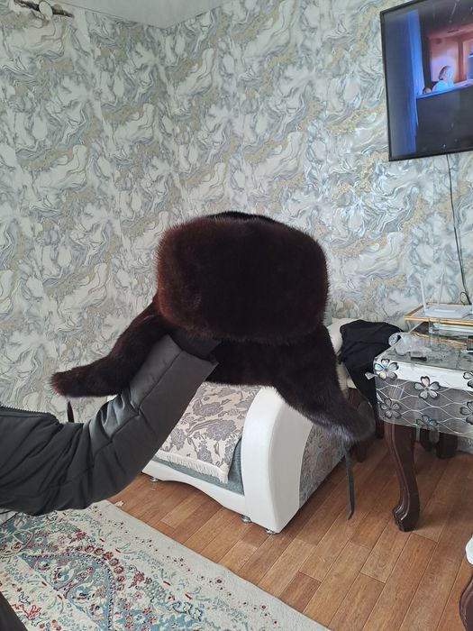 Продам шапку ушанку норковая