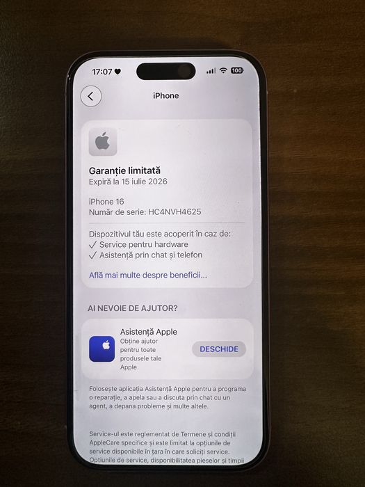 Vand iphone 16 roz 128 GB