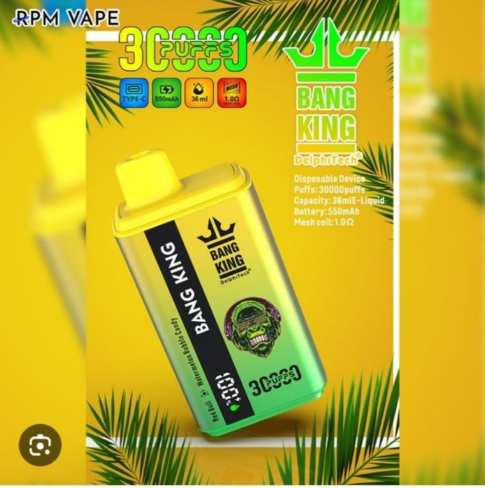 Bang king 30k Puffs 2 in 1 Reîncărcabil