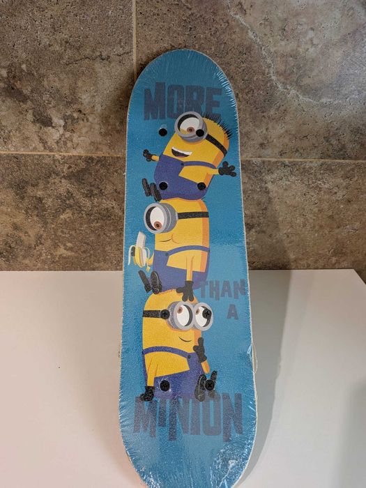 NOU Mini Skateboard JoyToy Minions, lemn, 43x12x8cm