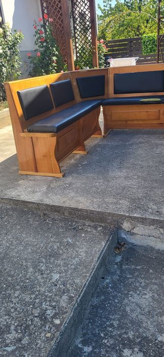 Colțar bucătărie din lemn masiv cires L