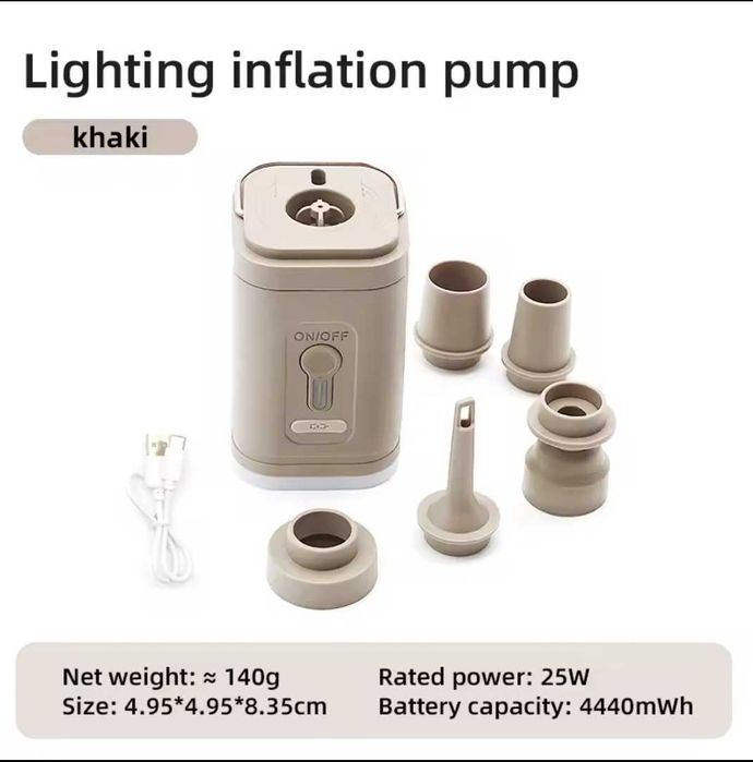 Преносима акумулаторна помпа за надуване и изпускане