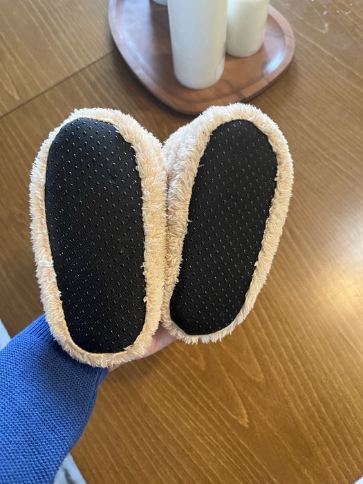 Меки и топли пантофки с мече / 22 р-р