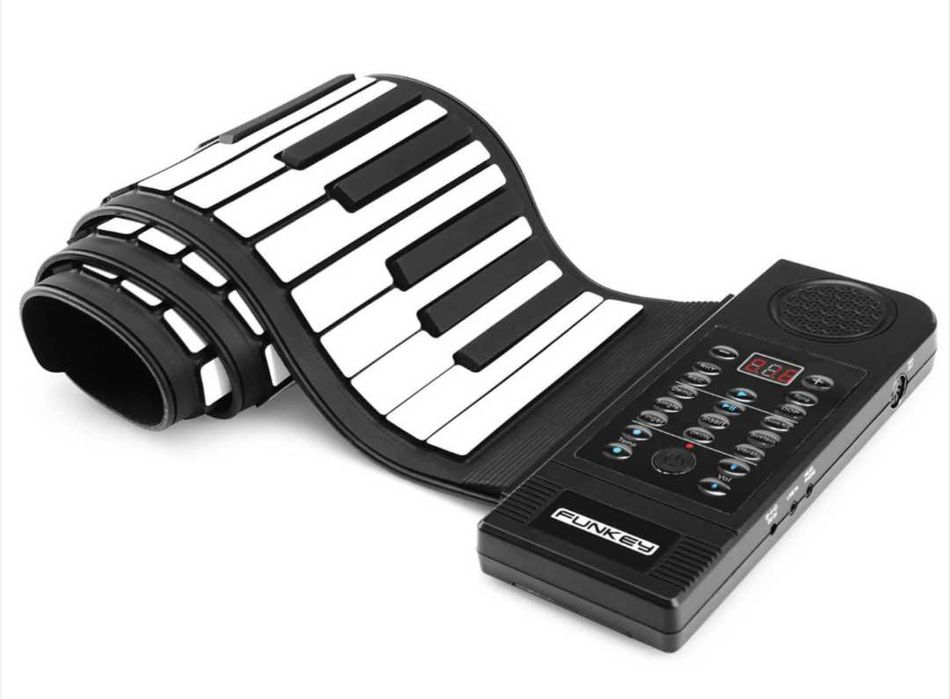 61 клавиша пиано навиващо се,MIDI изход,128 ритъма на ток или батерии