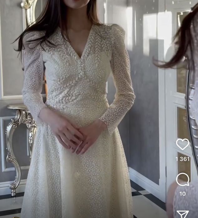 Платье в цвете Айвори