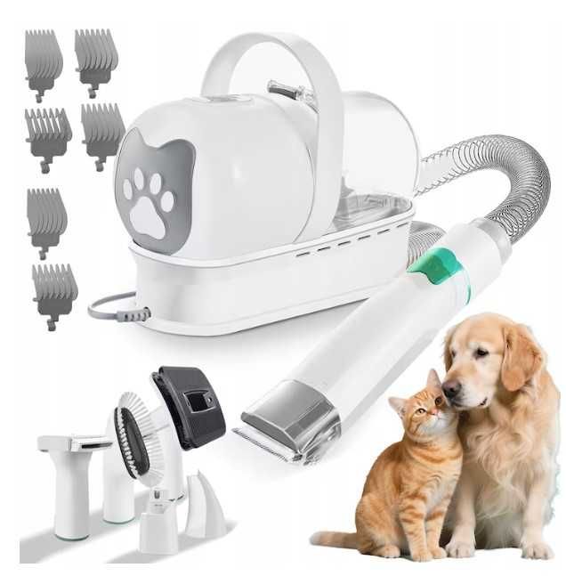 Kit de ingrijire animale SoSar® cu aspirator 7 in 1, pentru caini si pisici, 230V