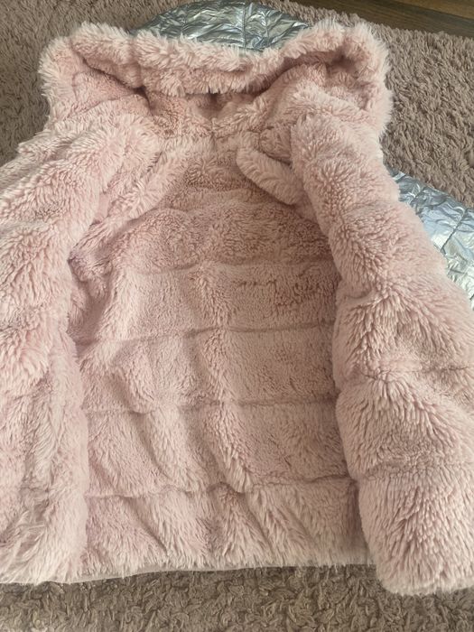 Зимно яке за момиче 4-5г с две лица