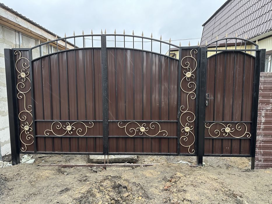 Ворота с устаровкой