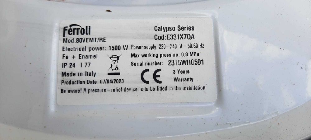 Boiler electric Ferroli