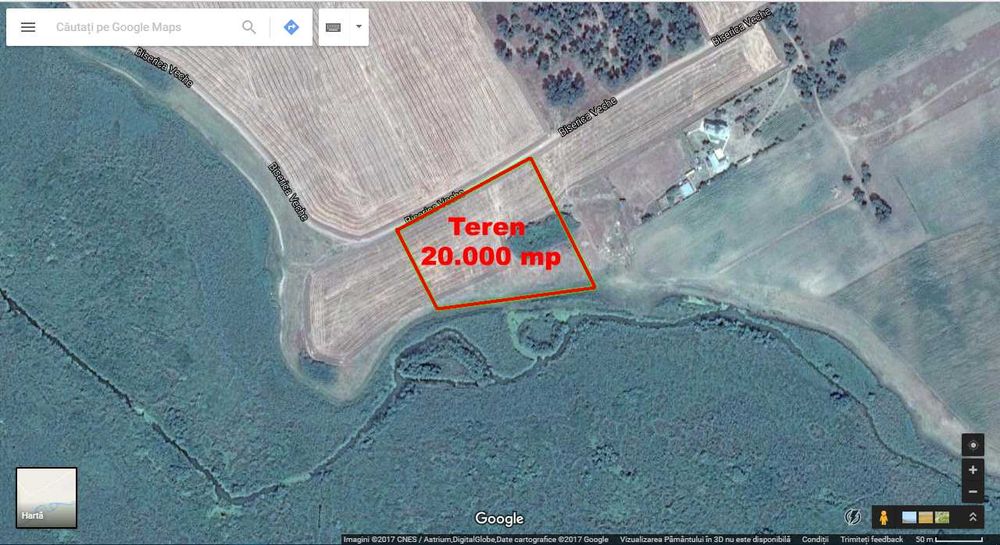 Teren în Deltă–locație excelentă pentru dezvoltare turistică