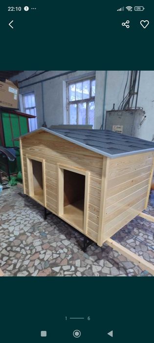 Будка для собаки 1,2 м *90 см, высота 1,15 м