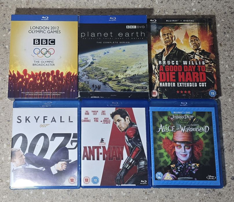 Lot 22 Blu-ray originale – Harry Potter, Planet Earth, Hobbit, Star Wars