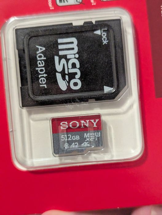 Card memorie Sony 512gb micro sd