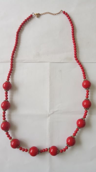 Бусы Коралл красный