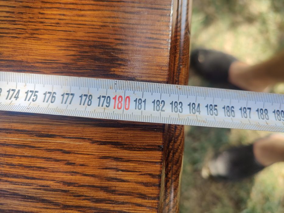 Masă veche 183 x 85 din lemn masiv de stejar