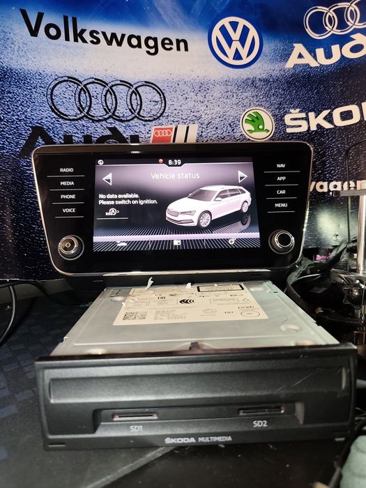 Navigație Originală MIB2 Skoda Superb 3 (2015–2020) – Android Auto, Ca