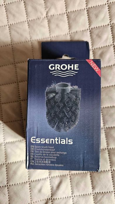 Grohe 40791KS1 Essentials Резервна глава за тоалетна четка, черна